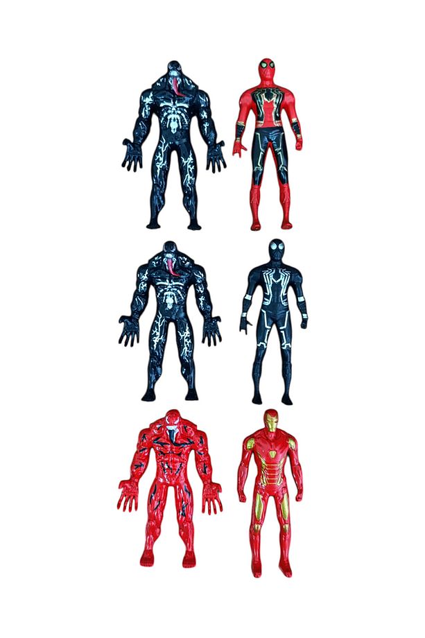 24'lü Süper Kahraman Seti Örümcek Adam Hulk Kara Panter Venom Batman Demir Adam 10 Cm. - 4