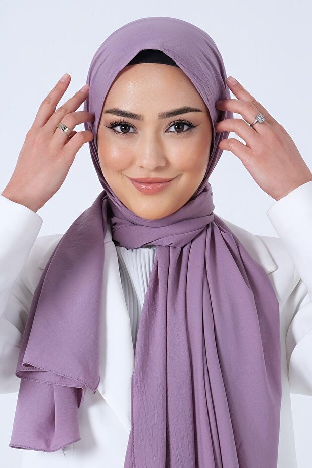 شال آسيوي - ليلك داكن