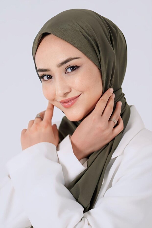 شال آسيوي - كاكي - 2