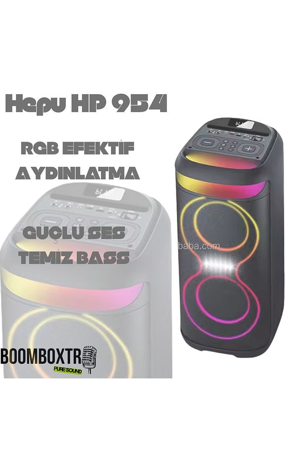 HP 964 Taşınabilir Şarjlı 6.5 inc *2 Rms 40 W Bluetooth Parti Hoparlörü - 4