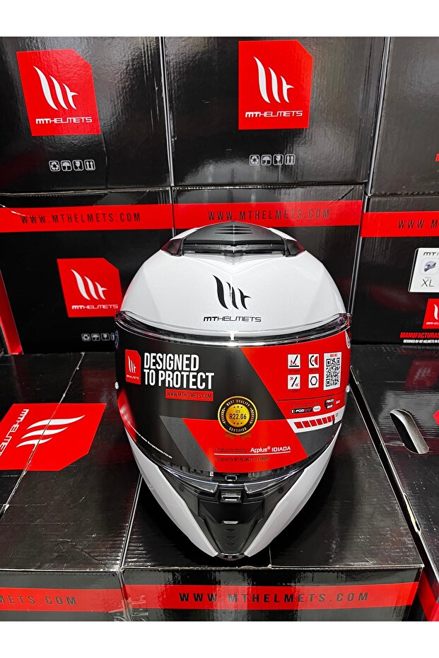 Helmets Atom 2 Sv Solid Çene Açılır Kask - 6