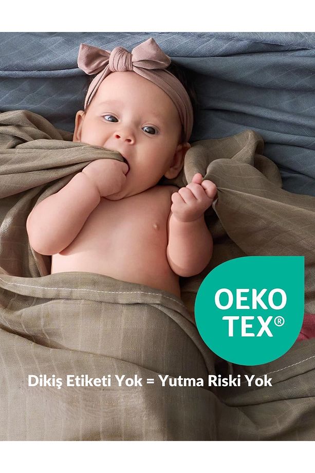 Çok Amaçlı Müslin Örtü & Battaniye 5'li Set %100 Organik Pamuk,emzirme,kundak,puset Örtüsü 90x80 Cm - 4