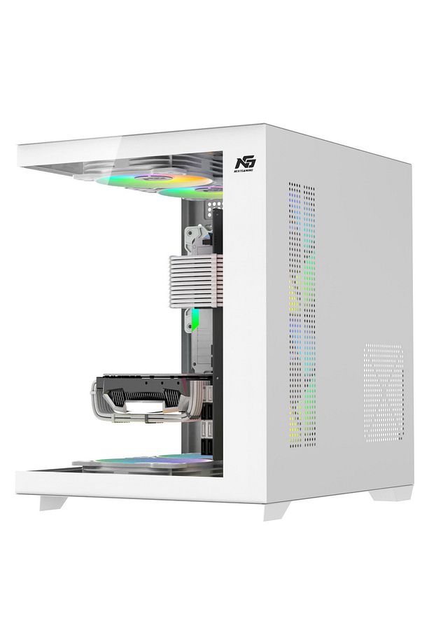 Orion Cube 5x Tuştan Değişen RGB Fanlı M-Atx Boş Bilgisayar Kasası Beyaz - 5