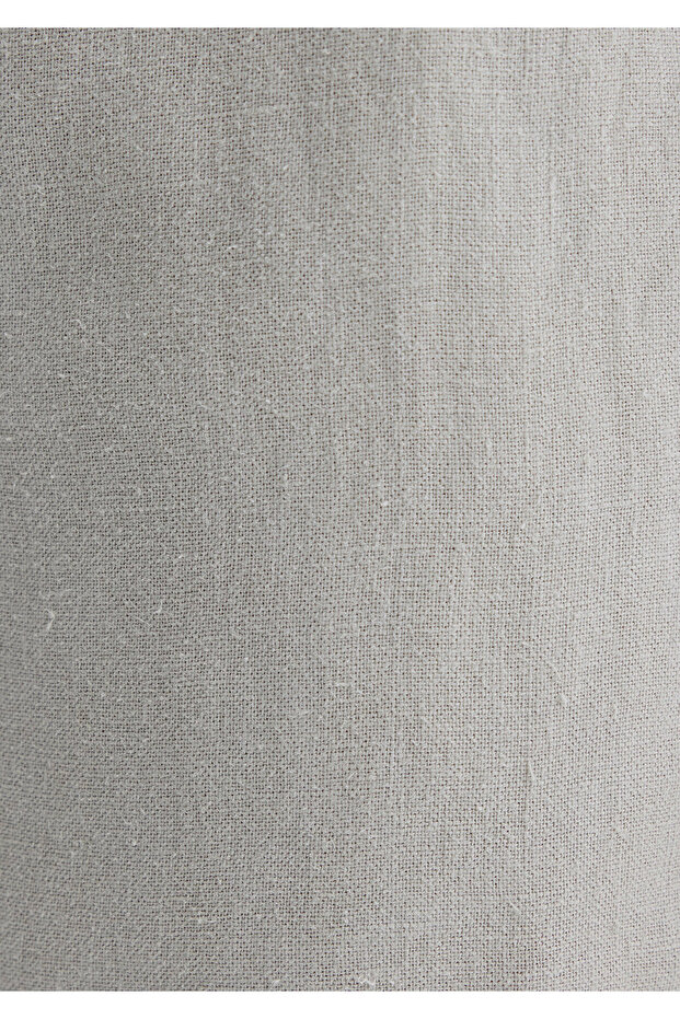 Gri Keten Şort 0410103-70080 - 7