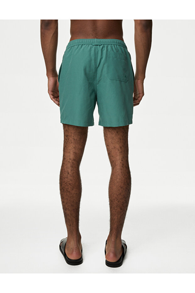 Regular Fit Quick Dry Deniz Şortu - 4