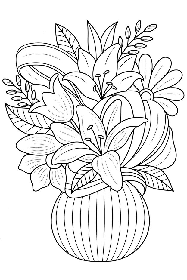 Çiçeklerle Mandala - 2