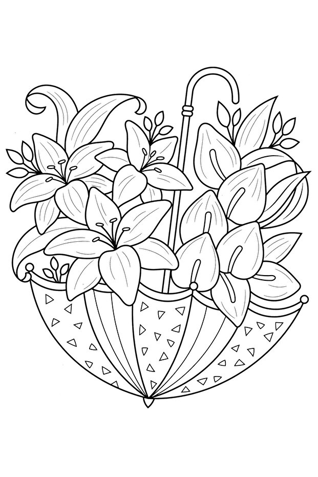 Çiçeklerle Mandala - 3