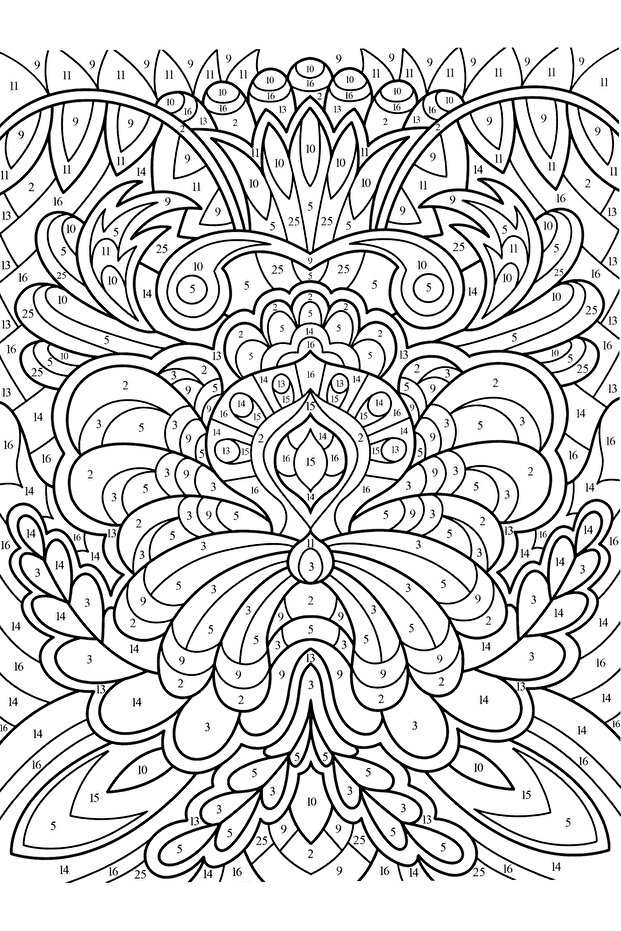 Sayılarla Mandala - 8