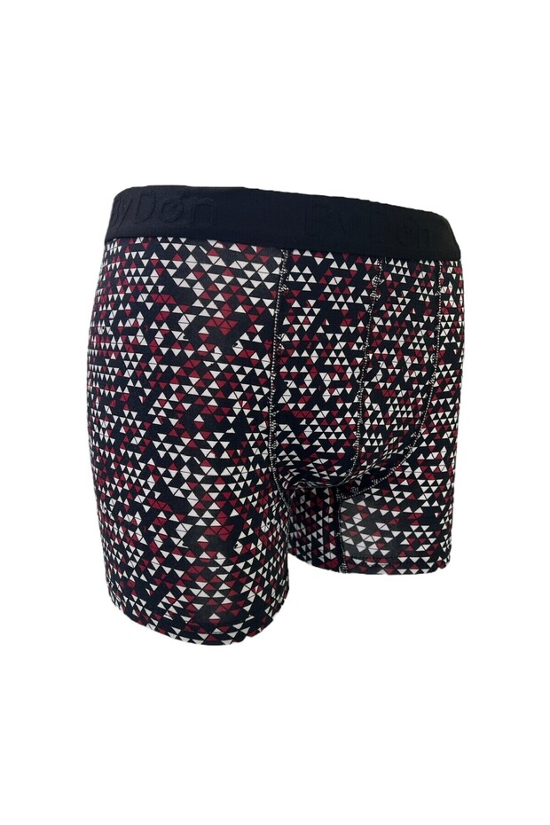 بوكسر رجالي منقوش بالليكرا مكون من 3 قطع - 5