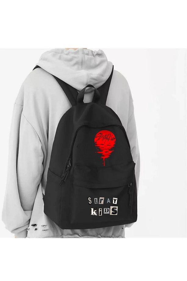 Stray Kids Baskılı Okul, Dershane, Kurs Sırt Çantası - 1