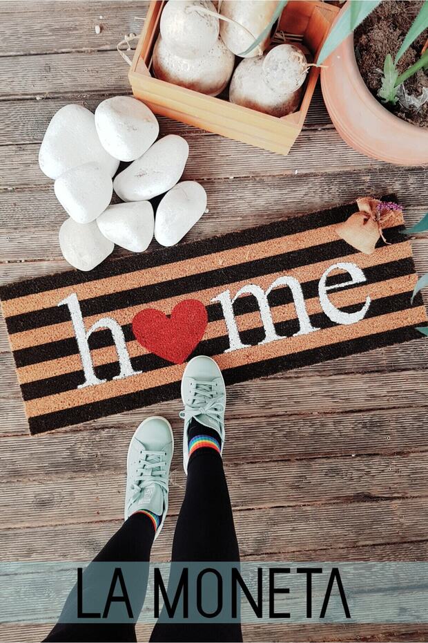 XL Home Chic 90X40 cm Front Door Koko Hair Mat