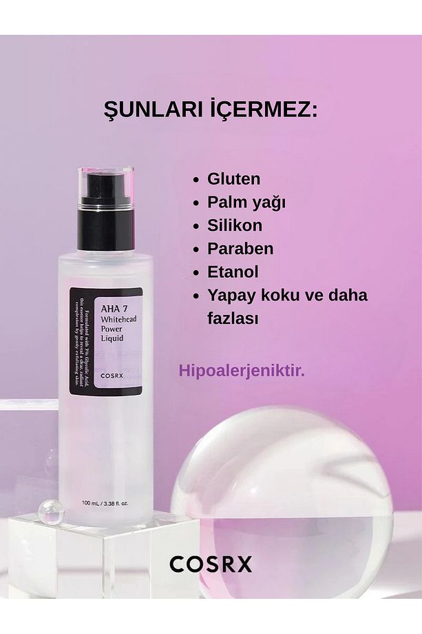 AHA 7 Whitehead Power Liquid – 100ml AHA Asitli Tonik - 6