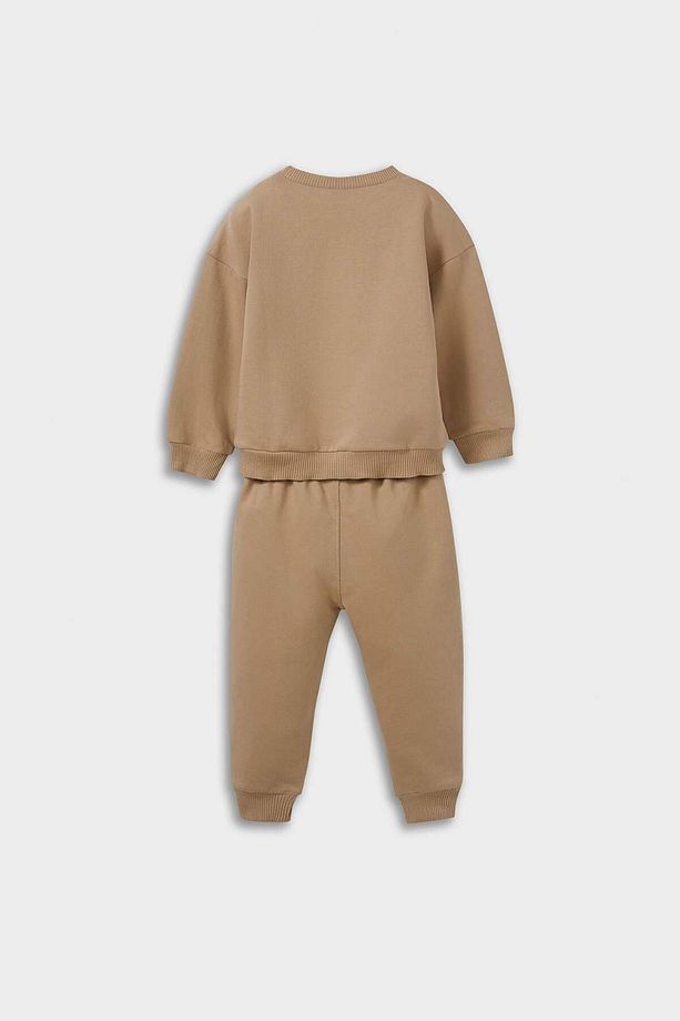 Erkek Bebek 2'li Takım Basic Düz Sweatshirt Eşofman Altı E8430A525AU - 5