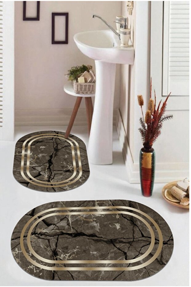 Oval Bath Mat Set - 1