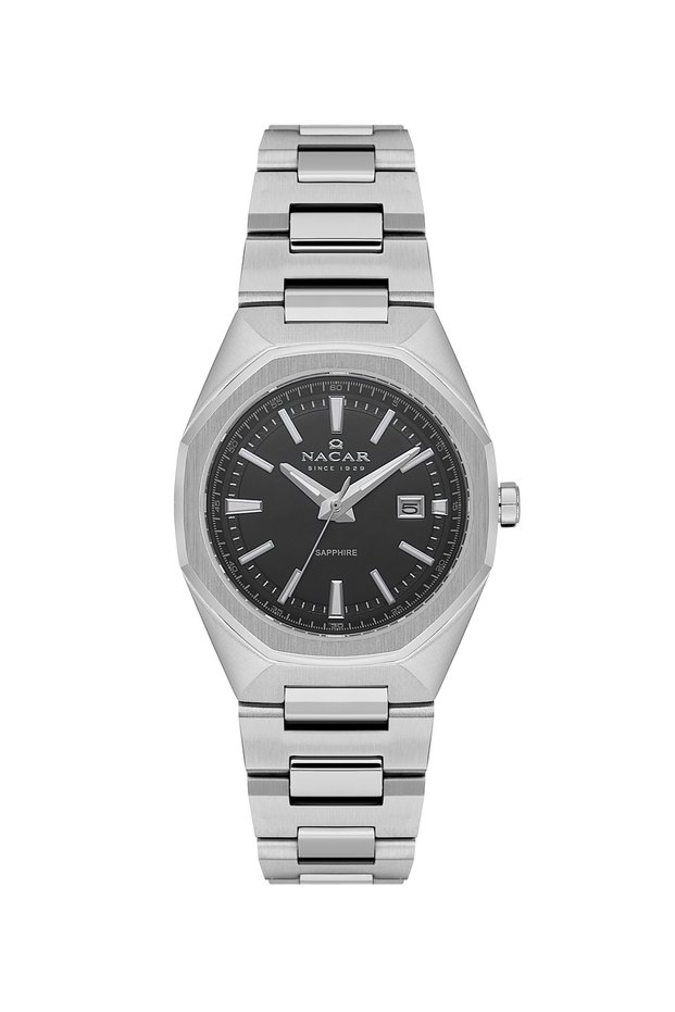 Sapphire Glass Sport Silver Woman Wristwatch Nc08-39430494-Abm