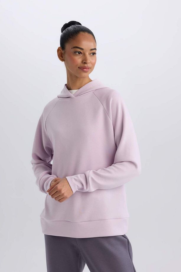 DeFactoFit Standart Fit Kapüşonlu Sporcu Sweatshirt D2589AX24AU - 4