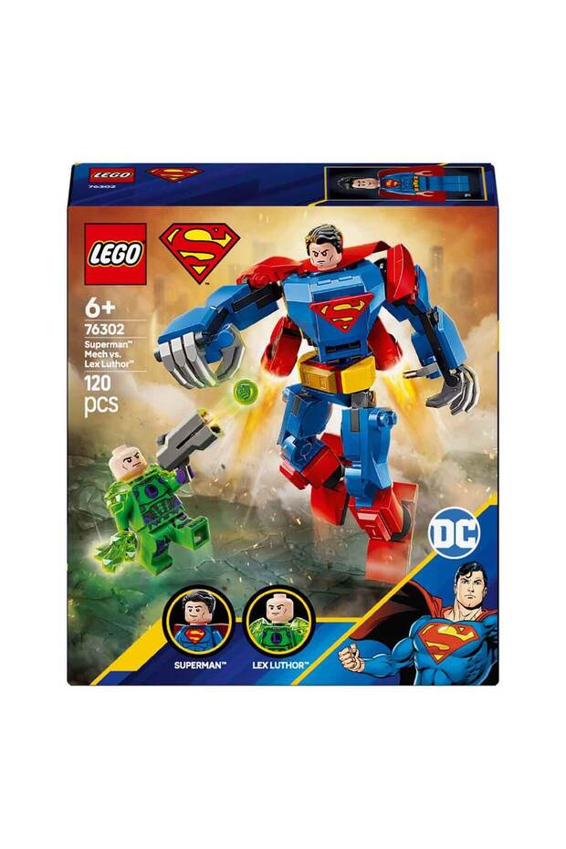Superman ™   Robot and Lex Luthor ™   Counter - 6 Years Old and Above Construction Set 120 Pieces - 5