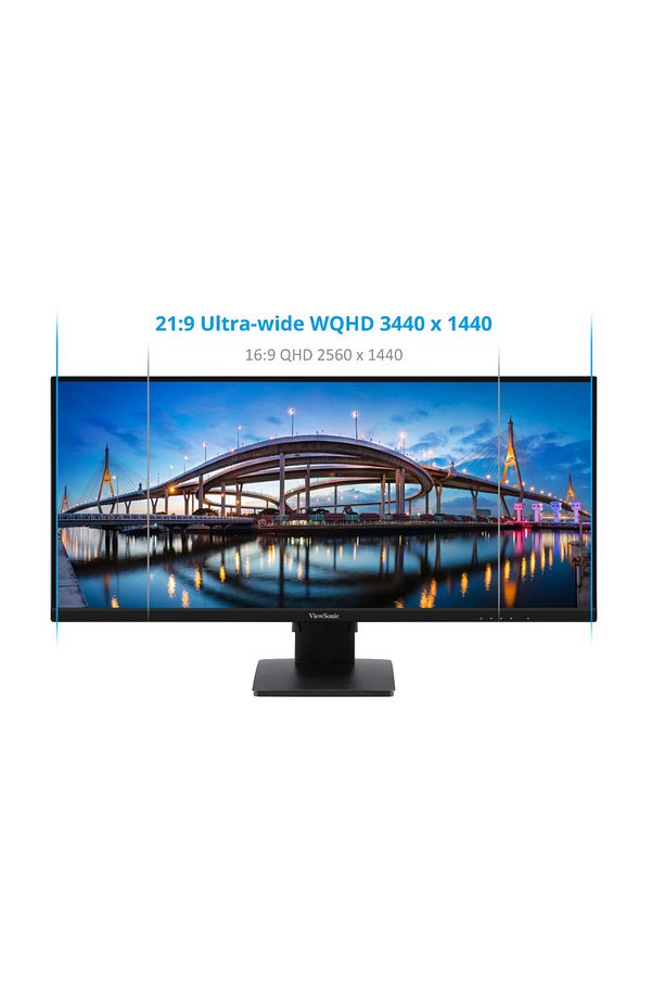34 Va3456-mhdj Ips Wqhd 3440x1440 75hz 4k Çerçevesiz Ev/ofis Monitorü - 1