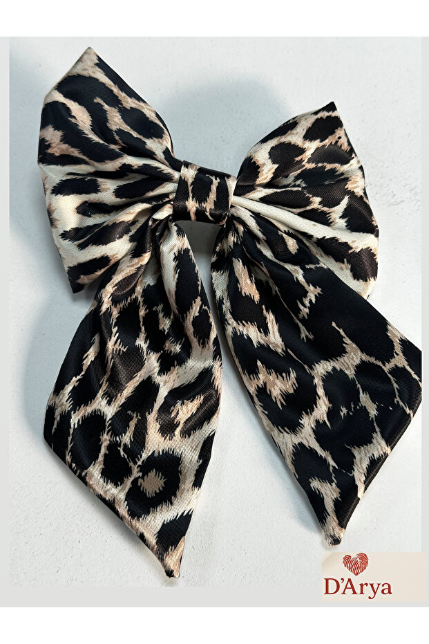 Dd126 Leopard Patterned Bow Buckle - 2