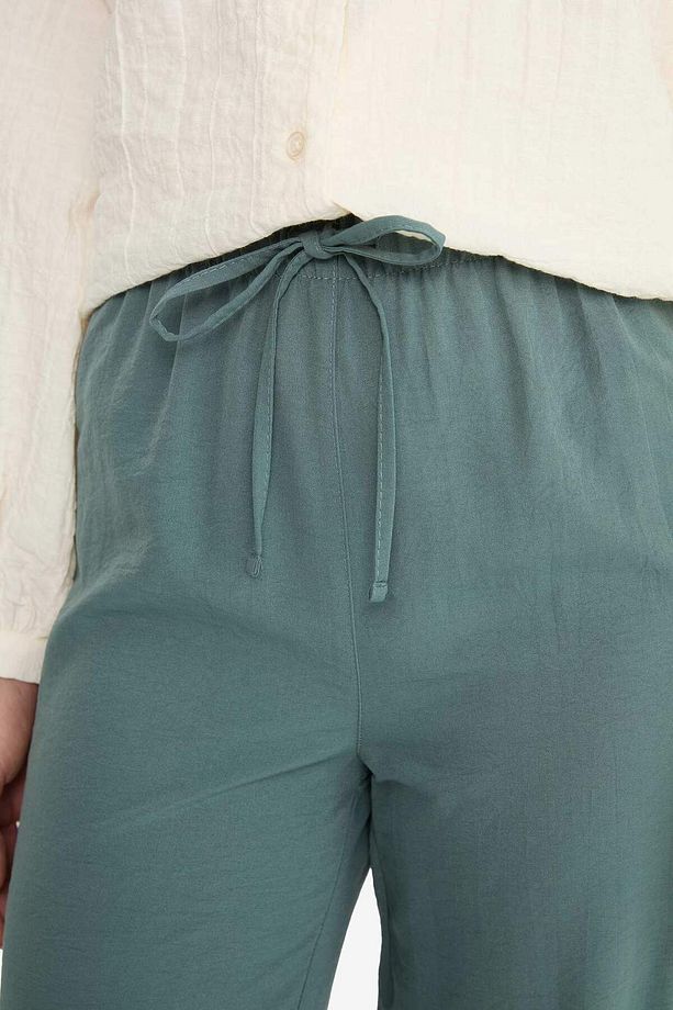 Wide Leg Beli Lastikli Aerobin Pantolon E6883AX25SP - 5