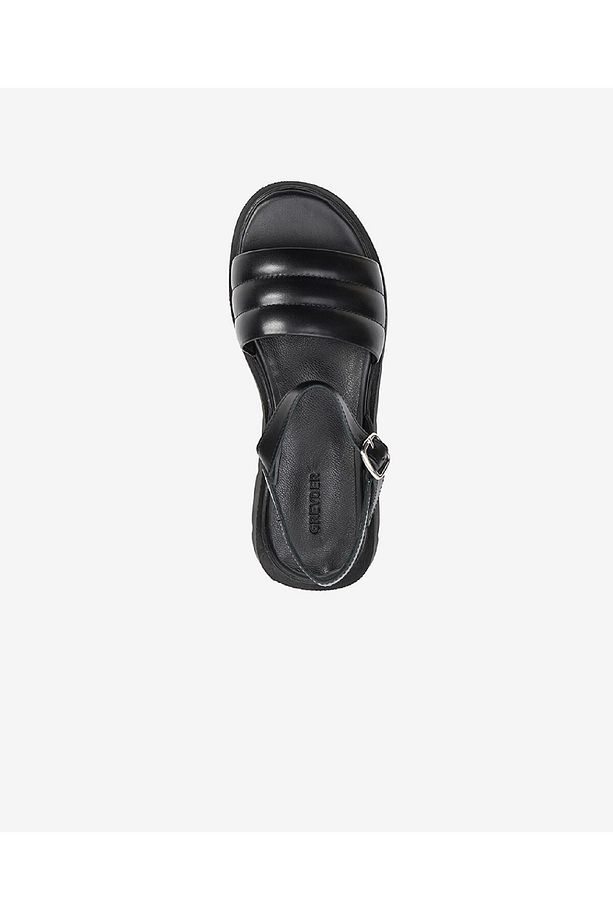 Kadın Siyah Hakiki Deri Sandalet 3Y2CS50769 - 3