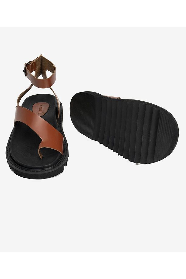 Kadın Taba Hakiki Deri Sandalet 3Y2CS50754 - 6