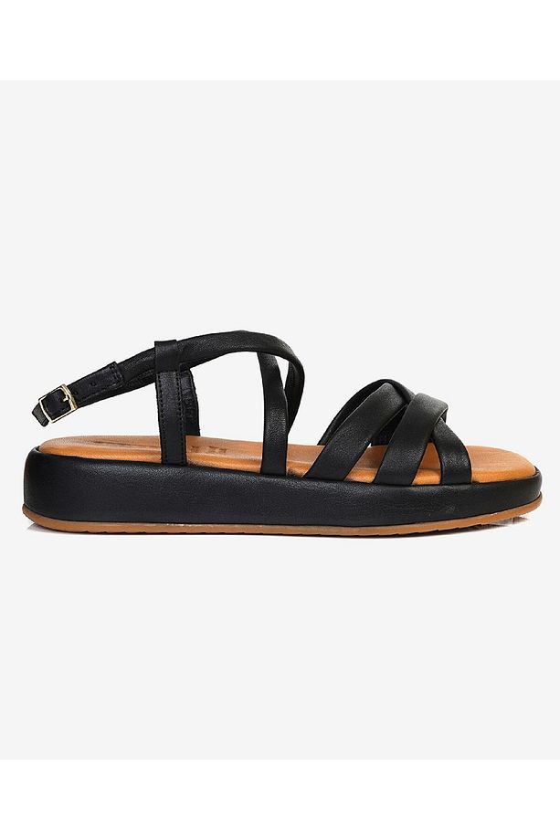 Kadın Siyah Hakiki Deri Sandalet 3Y2CS50712 - 1