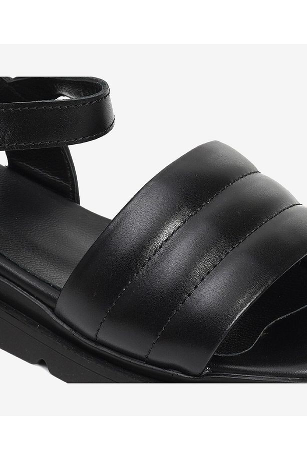 Kadın Siyah Hakiki Deri Sandalet 3Y2CS50769 - 4