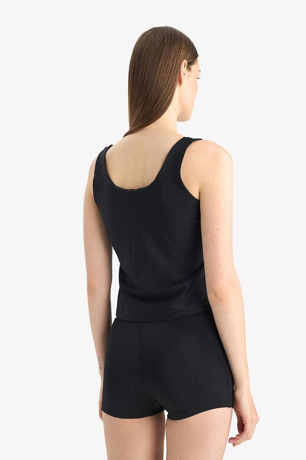 DeFactoFit U Yaka Astarlı Pedli Bikini Üstü D9380AX25HS - 8