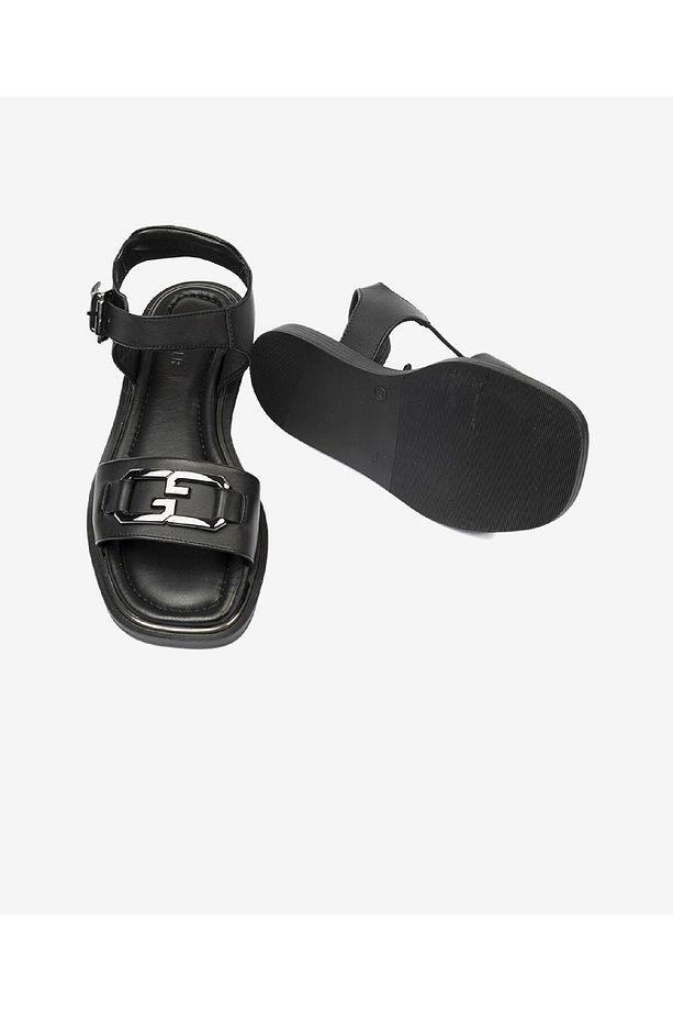 Kadın Siyah Hakiki Deri Sandalet 4Y2CS33561 - 6