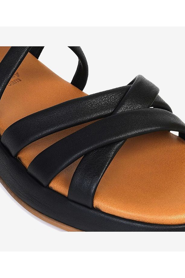 Kadın Siyah Hakiki Deri Sandalet 3Y2CS50712 - 4