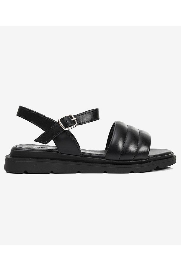 Kadın Siyah Hakiki Deri Sandalet 3Y2CS50769 - 1