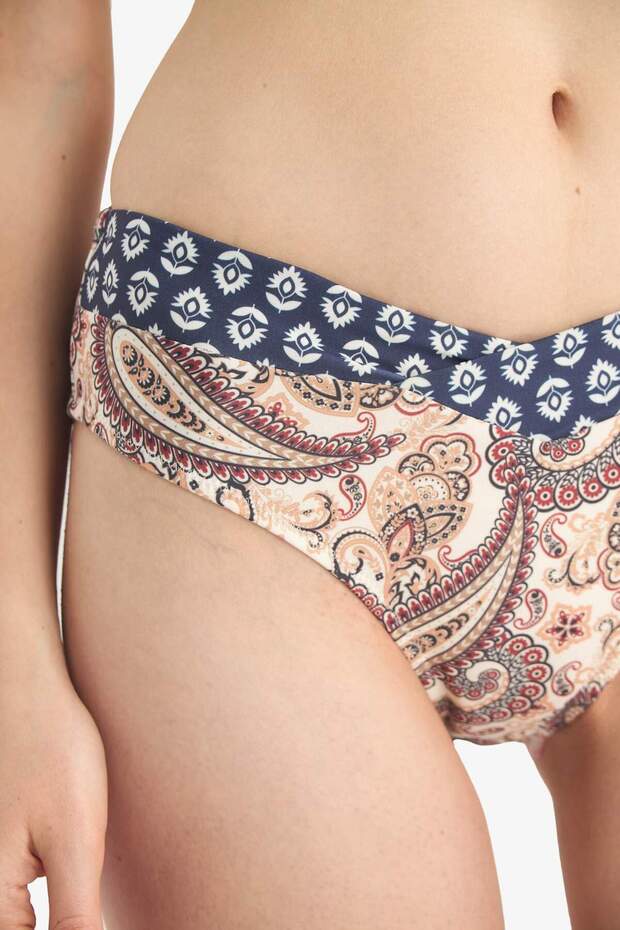 Regular Fit Desenli Bikini Altı-Fall in Love E4891AX25SM - 4