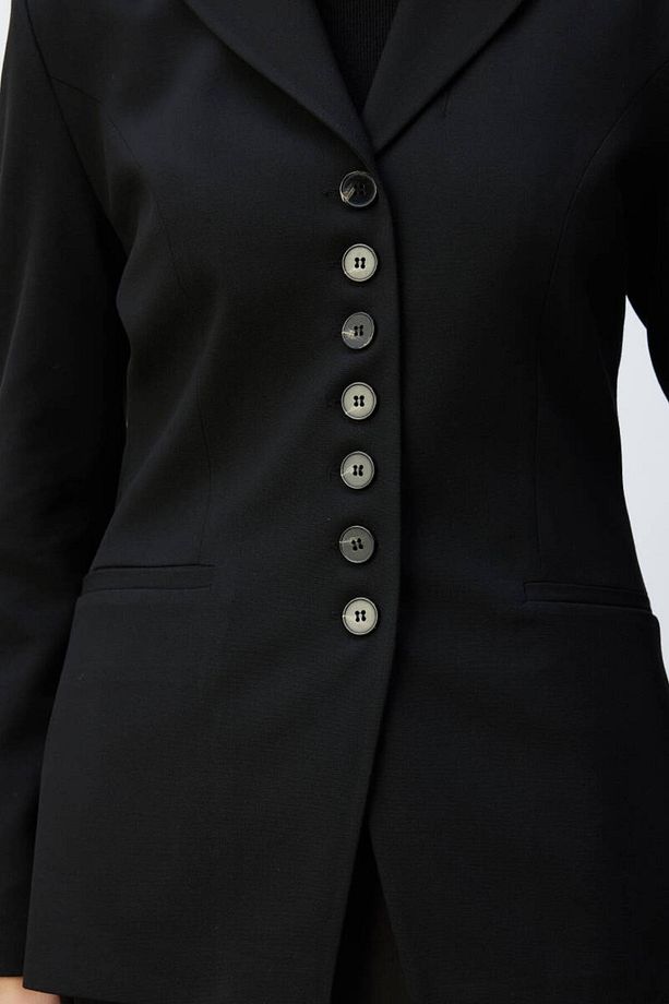 SİYAH ÇOK DÜĞMELİ BLAZER - 7