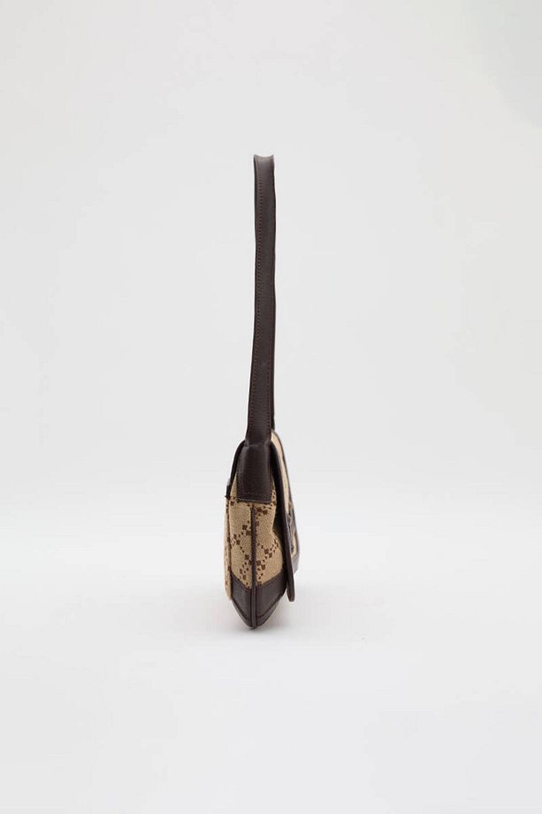 TOKA DETAYLI MONOGRAM ÇANTA - 6