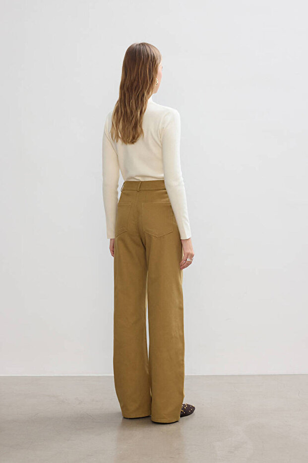 KUM GABARDİN PANTOLON - 6