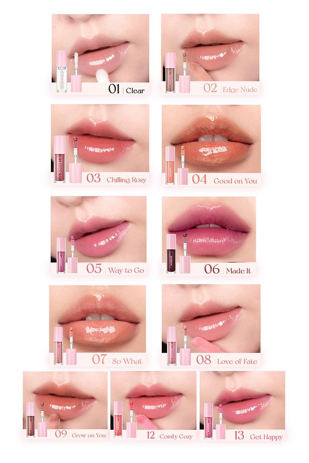 Dudaklara Dolgun ve Işıltılı Görünüm Sunan Gloss PERIPERA Ink Glasting Lip Gloss (3 Chilling Rosy) - 5
