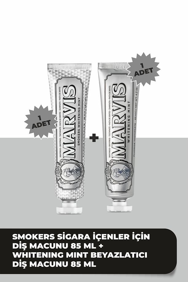 Smokers Whitening Mint 85 ML + Whitening Mint 85 ML 2 li Avantajlı Set - 1