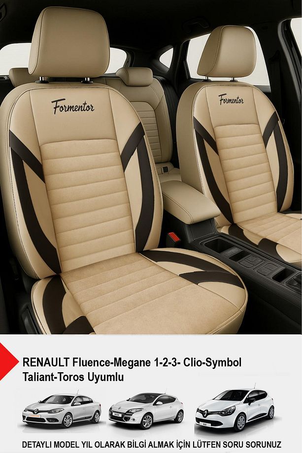 Formentor Tay Tüyü Oto Koltuk Kılıfı(RENAULT Fluence-Megan 1-2-3-Clio-Symbol-Tailant-Toros) - 1
