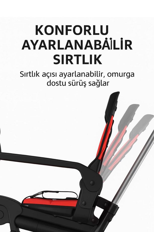 Yoyabebek ebeveyn kontrollü 3 tekerlekli bebek bisikleti 0-6 yaş - 8