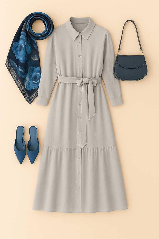 ROLA KRAŞ ŞAL - MAVİ - 5