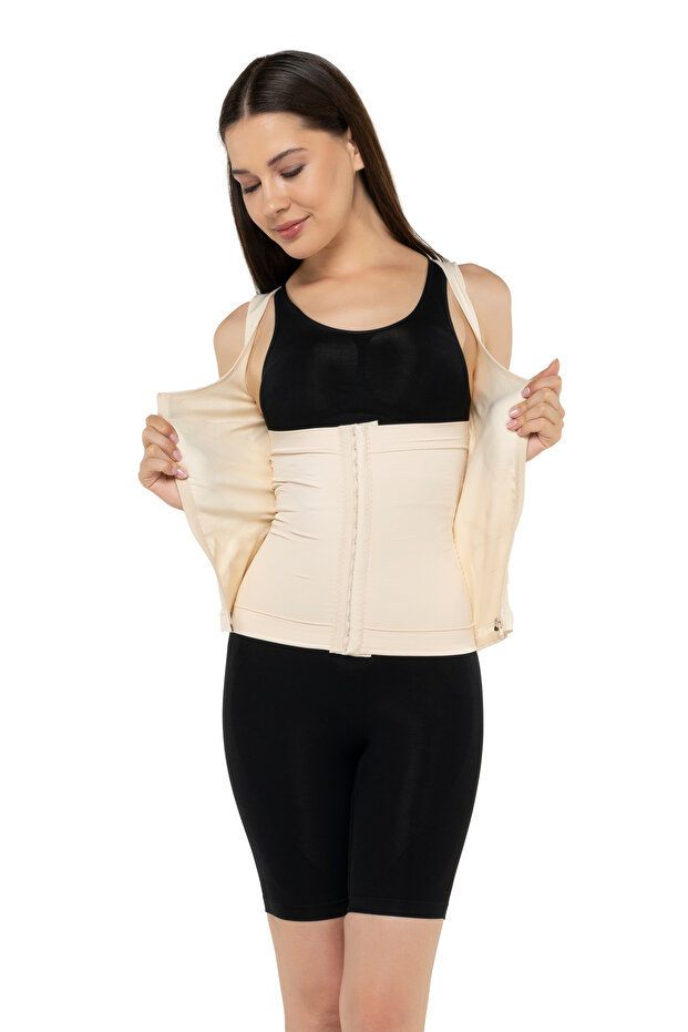 مشد بحزام سميك وسحاب مزدوج الطبقات قابل للتعديل 5000 - 1