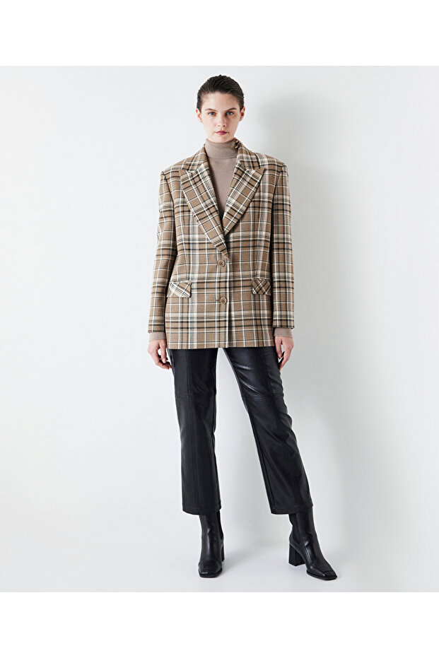 Blazer mit Karomuster - 1