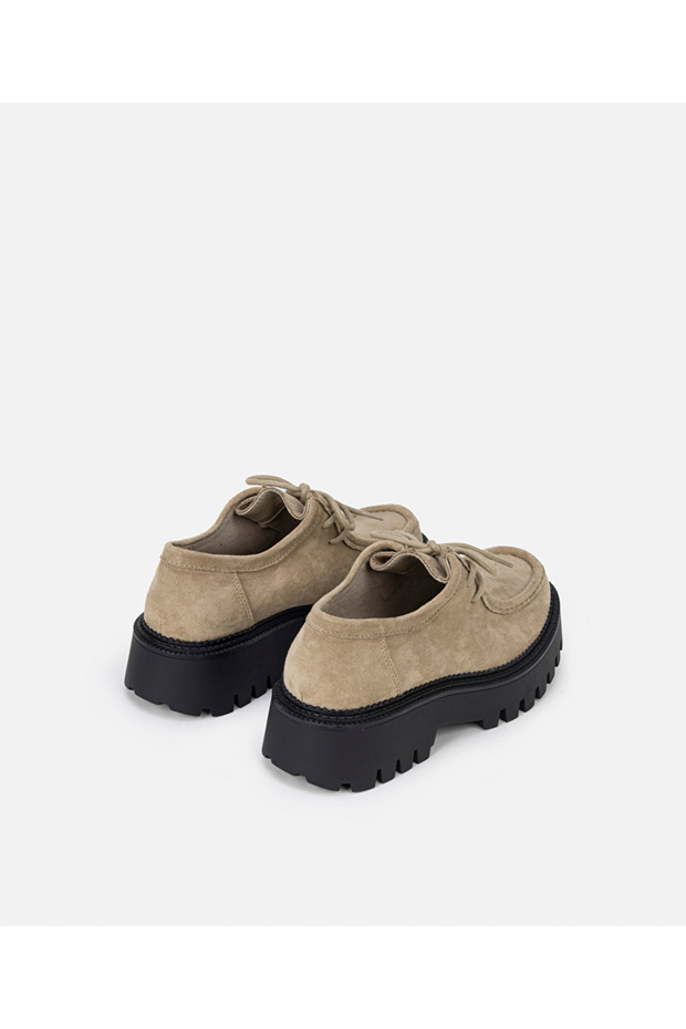 Colorblock bağcıklı ayakkabı - 3