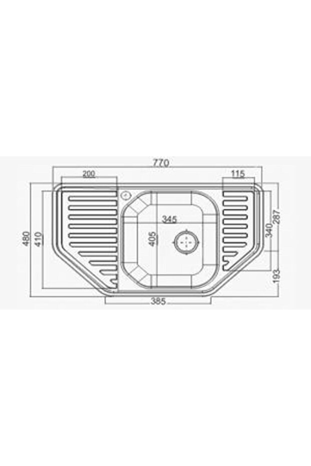 PASLANMAZ ÇELİK MUTFAK KÖŞE EVYE - 2