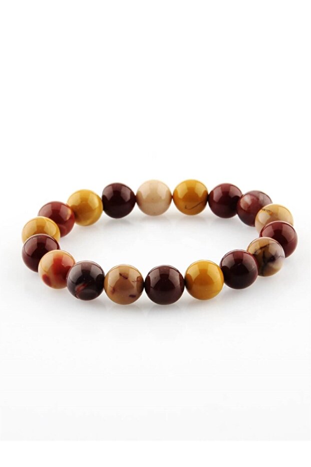 Certified Jasper Natural Stone Bracelet 9mm