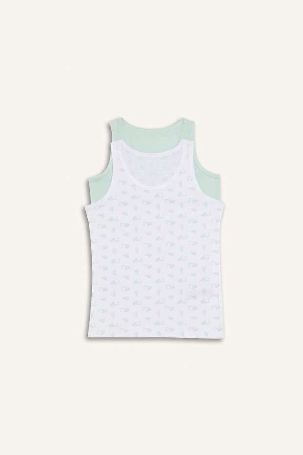 قميص داخلي للأولاد منقوش مكون من قطعتين E6868A825SP - 1