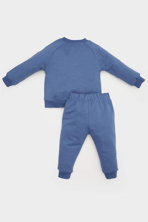 Erkek Bebek 2'li Takım Baskılı Sweatshirt Beli Lastikli Eşofman Altı D2599A525SP - 5