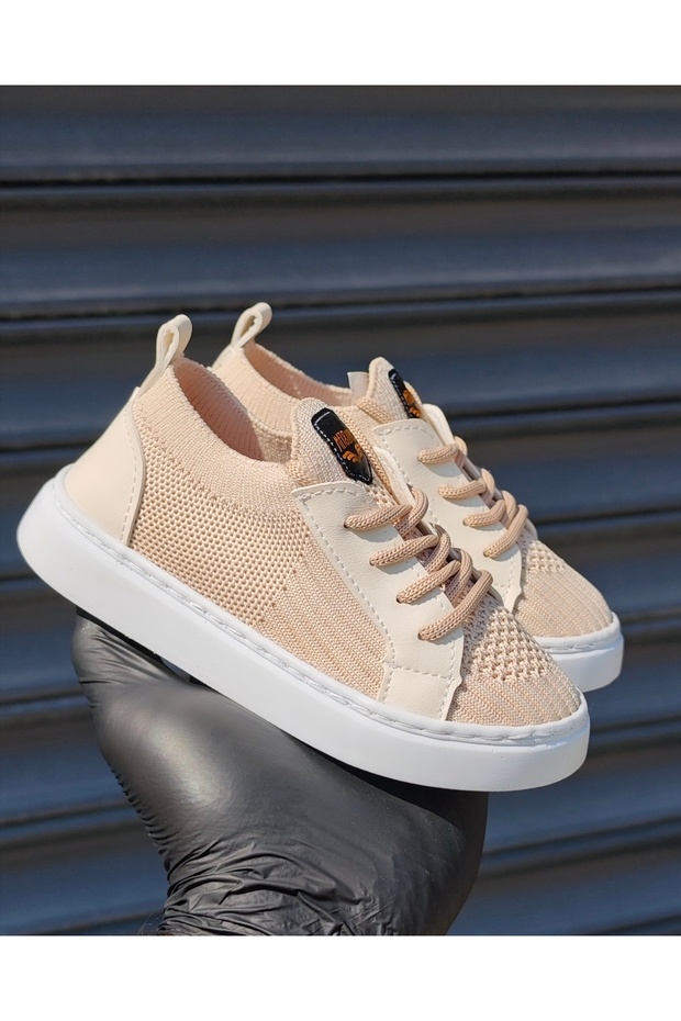 Çocuk Ayakkabı,Ağzı Lastikli Triko Örme - 4