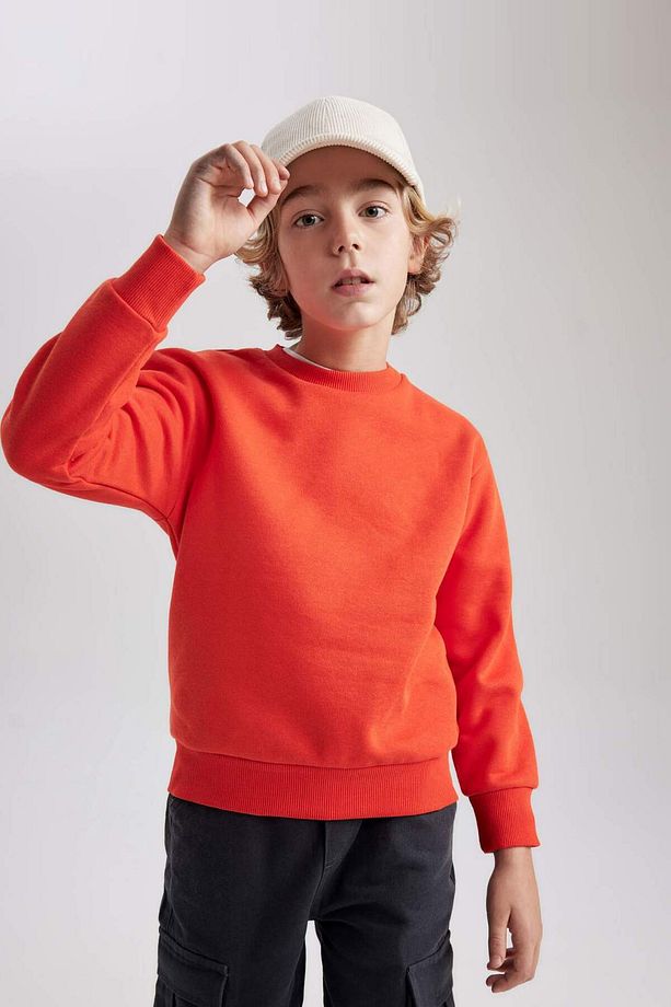 Erkek Çocuk Regular Fit Bisiklet Yaka Sweatshirt B7772a8ns - 1